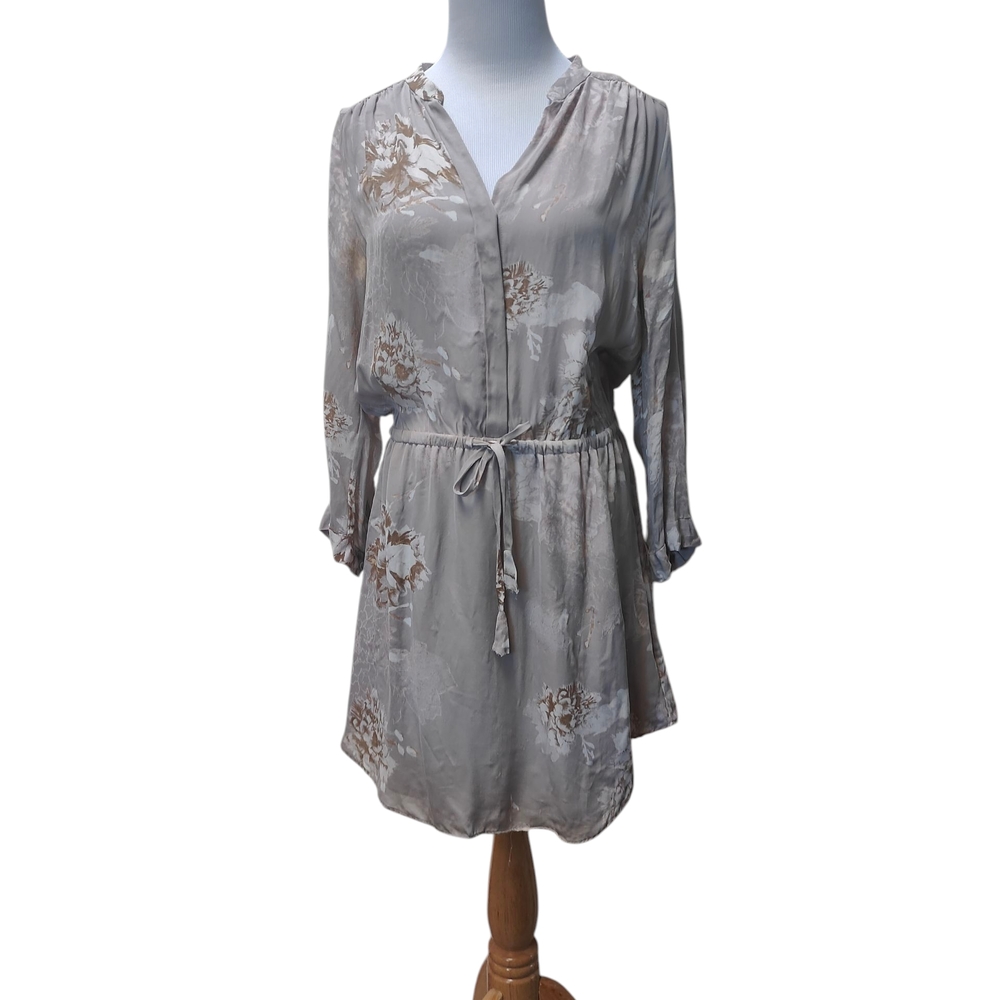 Aritzia Silk Babaton Floral Print Dress